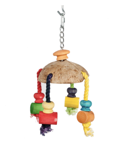 Adventure Bound Coconut Carousel Parrot Toy